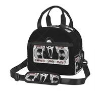 YERGFHJ Bolsa de Almuerzo de película de Halloween Scream para Mujeres Lonchera portátil con Aislamiento térmico Bolsa de Comida multifunción para Picnic