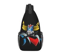 YERGFHJ Mochila de Bandolera Goldorak Grendizer Personalizada para Hombres Anime UFO Robot Goldrake Bolsas de Pecho para Acampar y Andar en Bicicleta