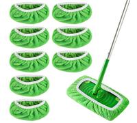 Yeria 8 paños reutilizables para mopa Swiffer Sweeper, paños húmedos para suelo con alta absorción de suciedad para uso húmedo y seco