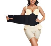 YERKOAD 360 Lipo Foam AB Board Post Cirugía Liposucción Abdominal Compresión Tableros Vientre Vientre Lipo Recuperación, Negro -, Talla única