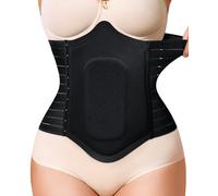 YERKOAD Tabla de compresión Abdominal 360 Lipo Foam postoperatoria, Transpirable, para recuperación de Abdomen, Faja de compresión Abdominal (Negro, Mediano)