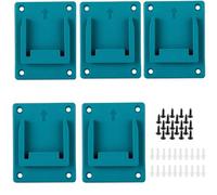 Yerleomit 5 soportes de pared para herramientas Makita Bosch 18 V 14,4 V portapuntas destornillador a batería herramientas de perforación herramienta eléctrica con 20 tornillos