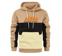 YERLOSS K.T_M Sudadera con capucha de manga larga para hombre, informal, deportiva, con cordón, con bolsillos, C1, XS