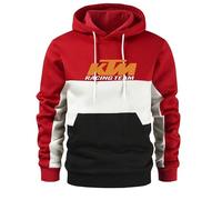 YERLOSS K.T_M Sudadera con capucha de manga larga para hombre, informal, deportiva, con cordón, con bolsillos, D1., S