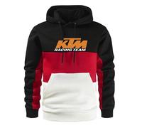 YERLOSS K.T_M Sudadera con capucha de manga larga para hombre, informal, deportiva, con cordón, con bolsillos, B1., M