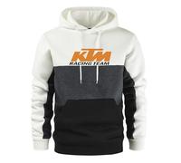 YERLOSS K.T_M Sudadera con capucha de manga larga para hombre, informal, deportiva, con cordón, con bolsillos, F1., XXL