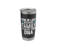 Yerno porque la familia es más que ADN yerno Vaso térmico de acero inoxidable de doble pared