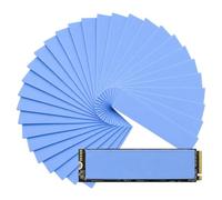 Yerozhui 30 Piezas Thermal Pad Almohadillas Térmicas de Silicona Conductora Térmica 6.0 W/MK 0.5 1 1.5 mm Reutilizables para SSD CPU GPU LED IC Disipador de Calor y Componentes Electrónicos