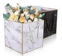 Yerpkefey - 2 bolsas de regalo extra grandes de 11.8 pulgadas, bolsa de papel grande de mármol con asa, bolsa de regalo gigante cuadrada XL, bolsa de regalo grande de boda, enorme bolsa de regalo