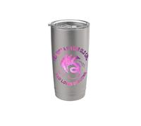 Yes 11 Years Old Girl's Birthday and Loves Dragons Cute Girl Vaso térmico de acero inoxidable de doble pared