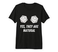Yes Are Natural D20 20 Dados Funny RPG Board Gamer Humor Camiseta Premium