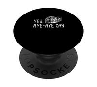 Yes Aye Aye Can Funny Aye Aye Primate Fans Aye-Aye Susurrador PopSockets PopGrip Adhesivo