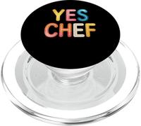 Yes Chef Funny Culinary Cook Cocina Humor profesional PopSockets PopGrip para MagSafe