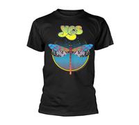 Yes 'Dragonfly' (Negro) Camiseta - ¡NUEVO Y OFICIAL