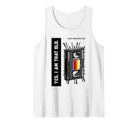 Yes I Am That Old Analog Kid de los Ochenta (Cinta gráfica VHS) Camiseta sin Mangas
