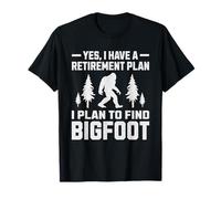 Yes I Do Have A Retirement Plan Bigfoot Funny Sasquatch Hombres Camiseta