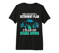 Yes I Do Have Retirement Plan I Plan On Scuba Diving Camiseta Premium