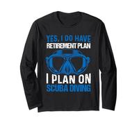 Yes I Do Have Retirement Plan I Plan On Scuba Diving Manga Larga