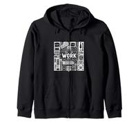Yes I Do Work Here Servicio sarcástico de empleados ||- Sudadera con Capucha