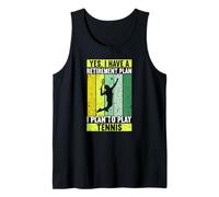 Yes I Have A Retirement Plan I Plan To Play Funny Tennis Camiseta sin Mangas