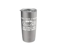 Yes I Have A Truck (No I Will Not Help You Move) Funny Truck Vaso térmico de acero inoxidable de doble pared