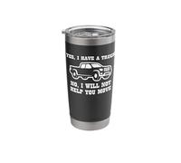 Yes I Have A Truck (No I Will Not Help You Move) Funny Truck Vaso térmico de acero inoxidable de doble pared