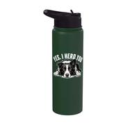 Yes I Herd You - Border Collie Sheepdog Dog Dad Dog Mom Stainless Steel Insulated Water Bottle
