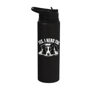 Yes I Herd You - Border Collie Sheepdog Dog Dad Dog Mom Stainless Steel Insulated Water Bottle