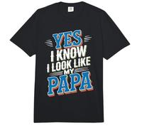 Yes I Know I Look Like My Papa Lindo papá parecido - Comfort Colors Adult Heavyweight T-Shirt