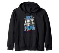 Yes I Know I Look Like My Papa Lindo papá parecido - Sudadera con Capucha