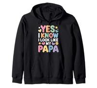 Yes I Know I Look Like My Papa Lindo papá parecido - Sudadera con Capucha