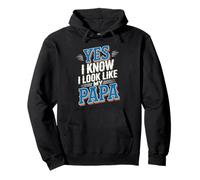 Yes I Know I Look Like My Papa Lindo papá parecido - Sudadera con Capucha