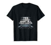 Yes I Know What All These Knobs Do Tech Audio Sound - Camiseta