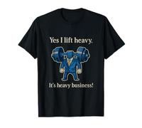 Yes I Lift Heavy Business - Traje con Mancuernas Humor Camiseta