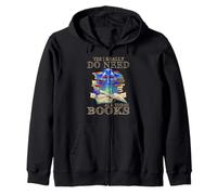 Yes, I Really Do Need All These Books Funny Dragon Jokes Sudadera con Capucha
