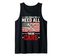 Yes I Really Do Need All These Cars Automóvil Garaje Camiseta sin Mangas
