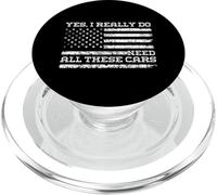 Yes I Really Do Need All These Cars - Bandera Americana PopSockets PopGrip para MagSafe