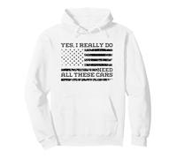 Yes I Really Do Need All These Cars - Bandera Americana Sudadera con Capucha