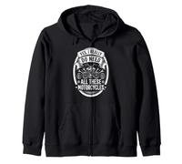 Yes I Really Do Need All These Motorcycles Funny Garage Sudadera con Capucha