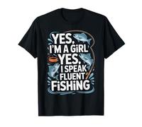 Yes I Speak Fluent Fishing - Pescador Pescador Amante de los Peces Camiseta