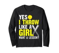 Yes I Throw Like A Girl Want A Softball Lesson Girl Manga Larga