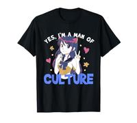 Yes I'm A Man of Culture Funny Anime Meme Manga Otaku Weeb Camiseta