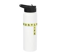 Yes I'm Hustling Motivación Entrenamiento Gimnasio Entrenamiento Traje Stainless Steel Insulated Water Bottle