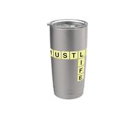 Yes I'm Hustling Motivación Entrenamiento Gimnasio Entrenamiento Traje Vaso térmico de acero inoxidable de doble pared