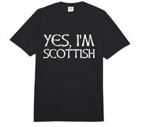 Yes, I'm Scottish Scotland Celtic Font Comfort Colors Adult Heavyweight T-Shirt