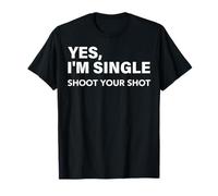 Yes, I'm Single Shoot Your Shot Funny Dating Singles tee Camiseta