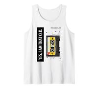 Yes I'm That Old 1980s Analog Kid - Cinta de casete retro Camiseta sin Mangas