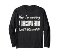 Yes I'm Wearing A Christian Shirt For Men Manga Larga