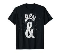Yes & Improvisation Rule For Improv Actors Camiseta gráfica económica
