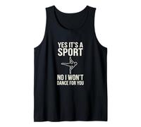 Yes It's a Sport Funny Pole Dance Bailarina Humor Camiseta sin Mangas